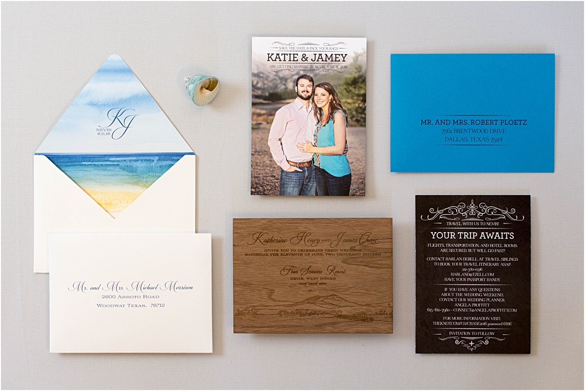 wood wedding invitations