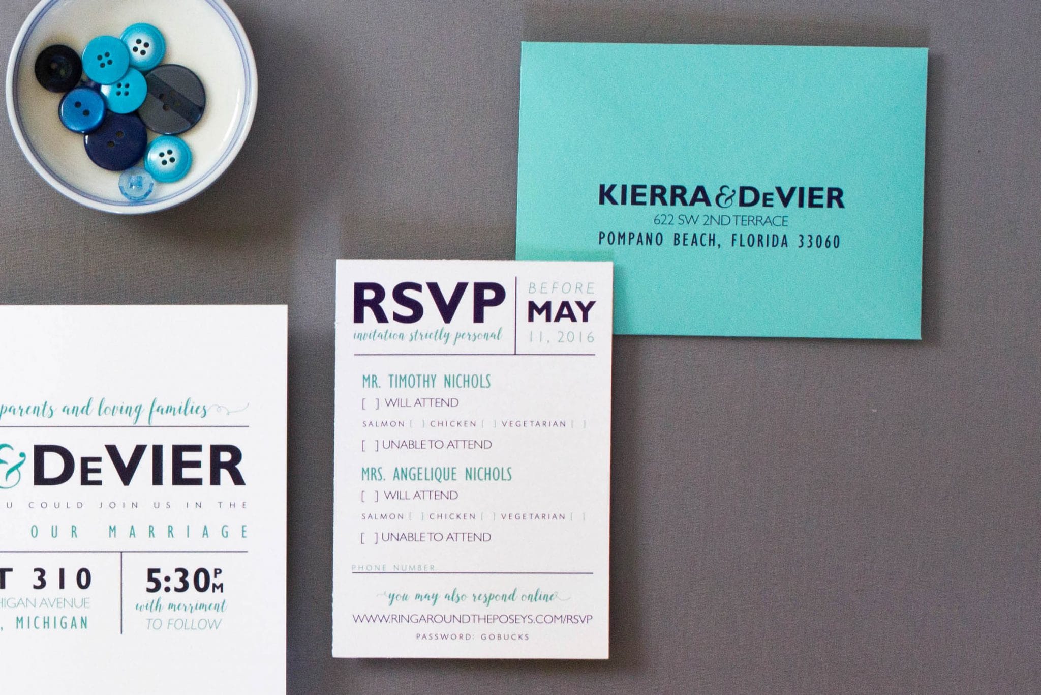 personalized rsvp card